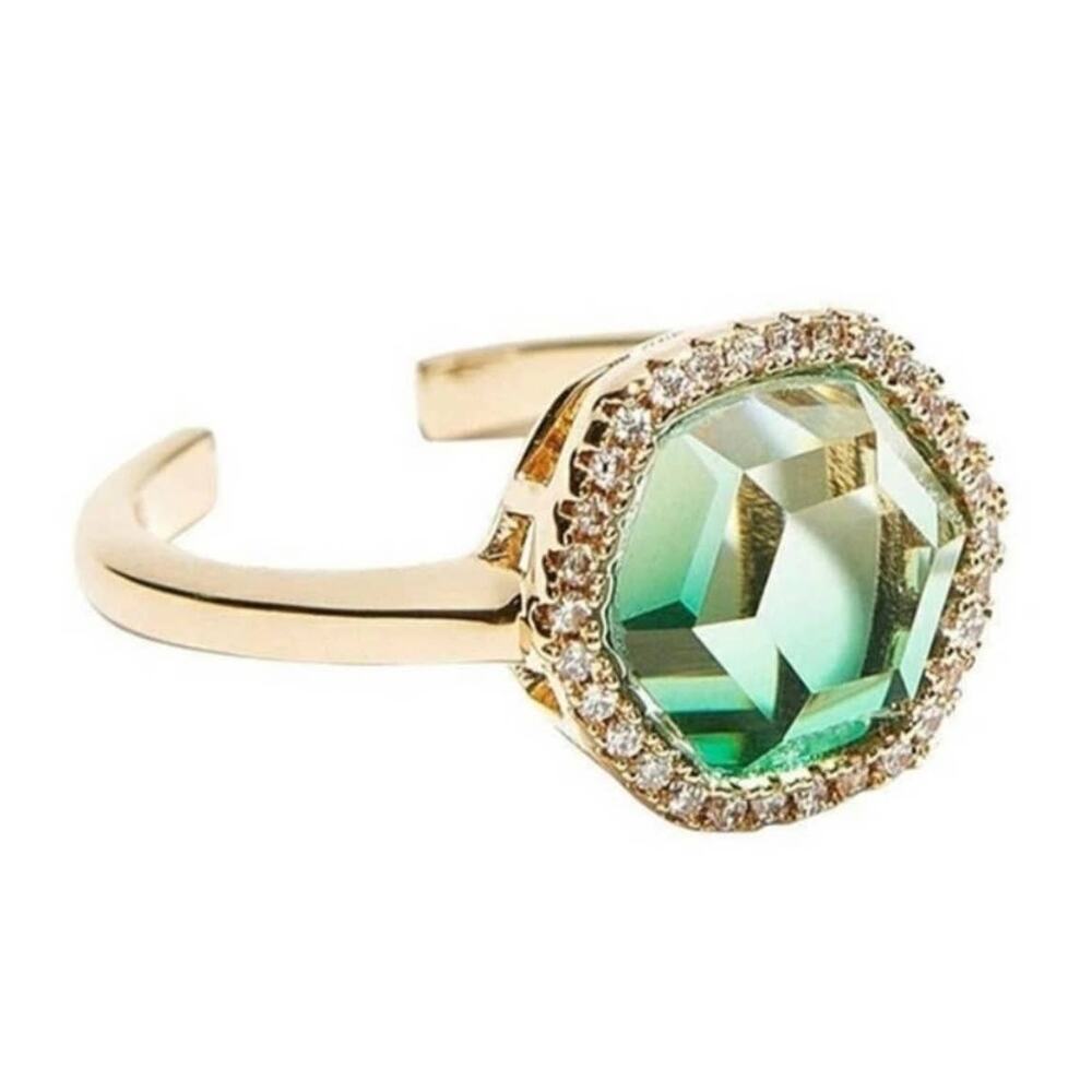 Joy Drasvecky Chloe Jade Gemstone Ring 6-8 - Picture 3 of 10